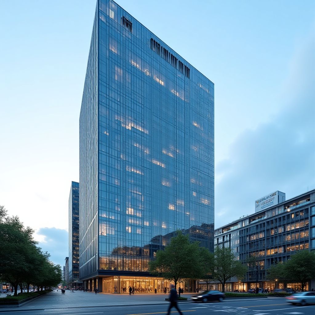 Moderne Bürogebäude in Frankfurt am Main, dem Finanzzentrum Deutschlands