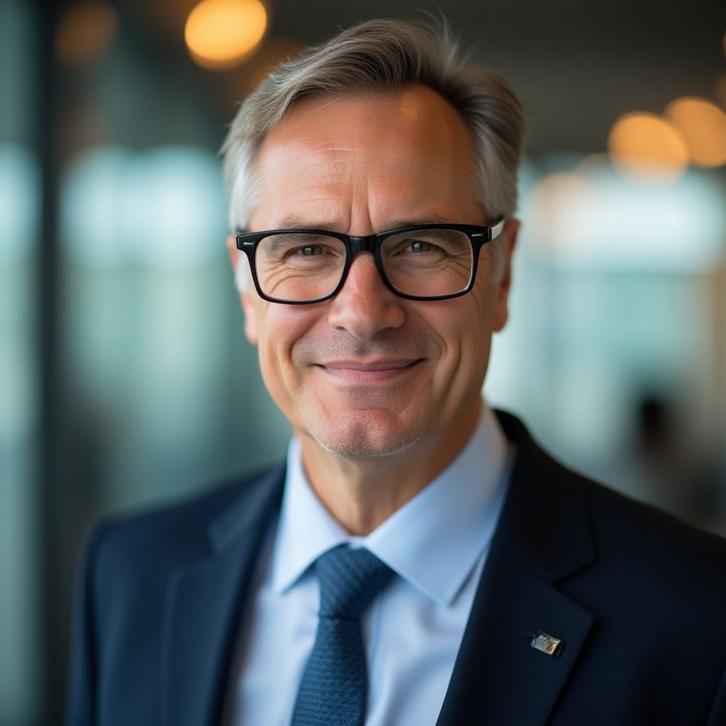 Portrait von Thomas Becker, CEO eines mittelständischen Maschinenbauunternehmens